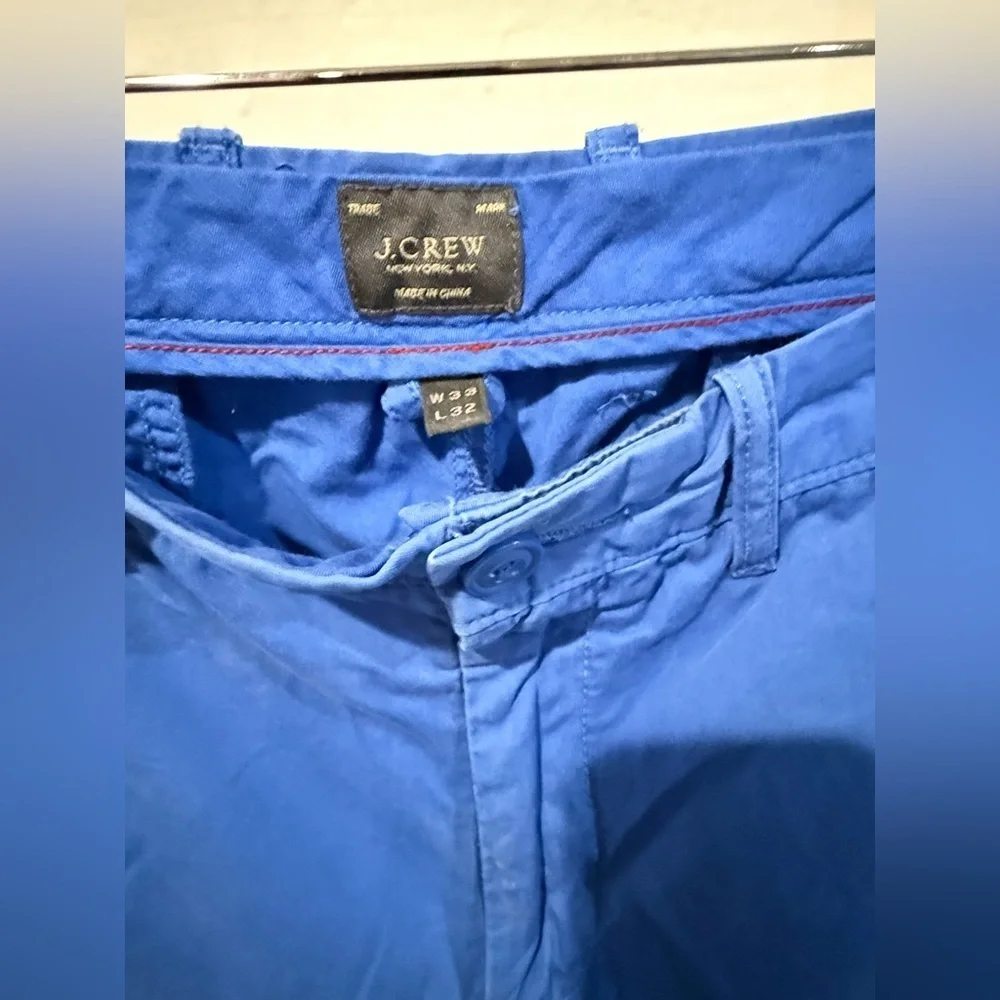 J. Crew Men's Vibrant Blue Chinos